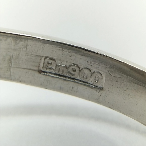 SOLD Jewelry Ring Sapphire 1.58ct Platinum - Picture 8 of 13